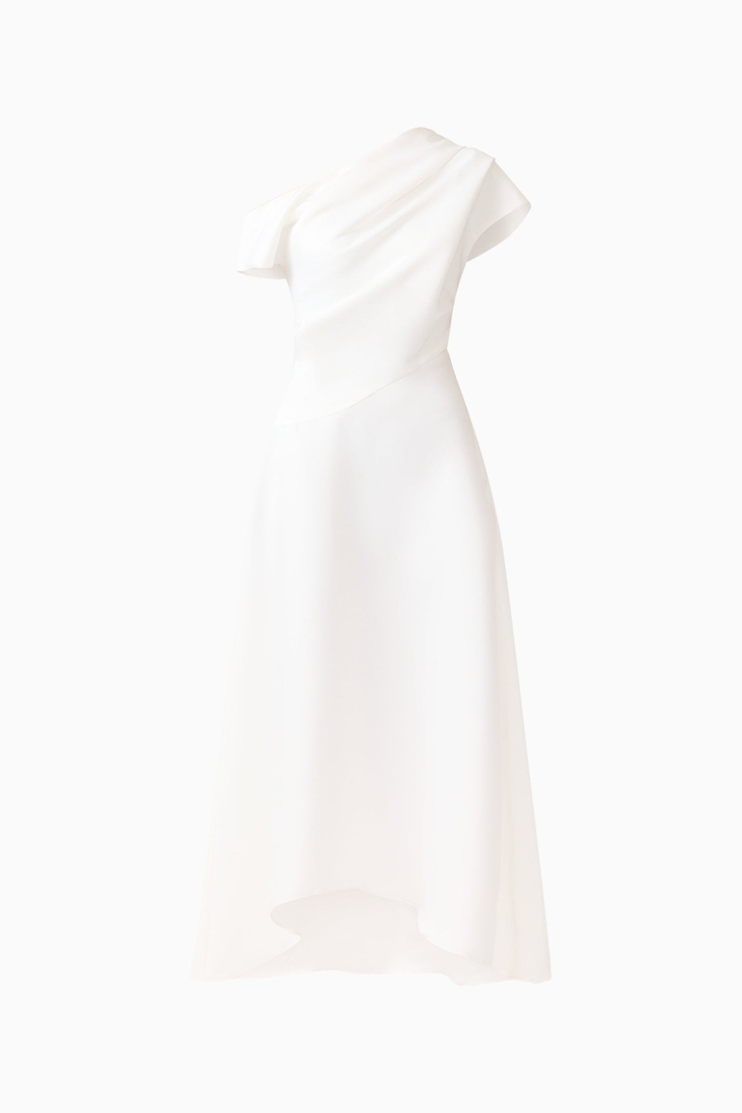 Marissa One Shoulder Gown in White