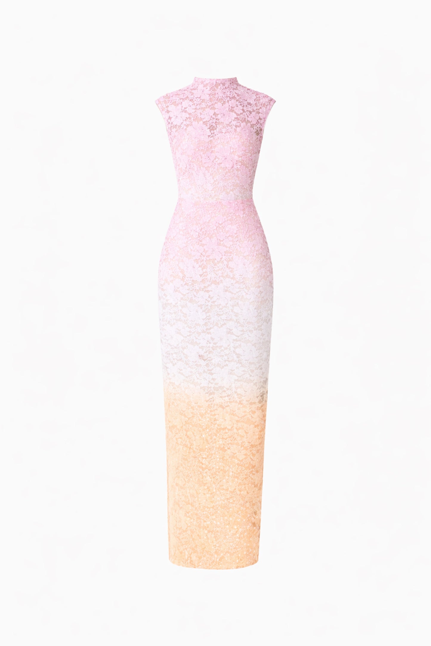 Lumira Sequin Lace Gown in Pink Ombre