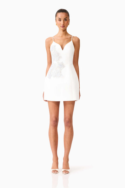 Stella Tulip Mini Dress in White
