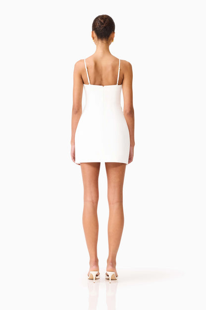 Stella Tulip Mini Dress in White