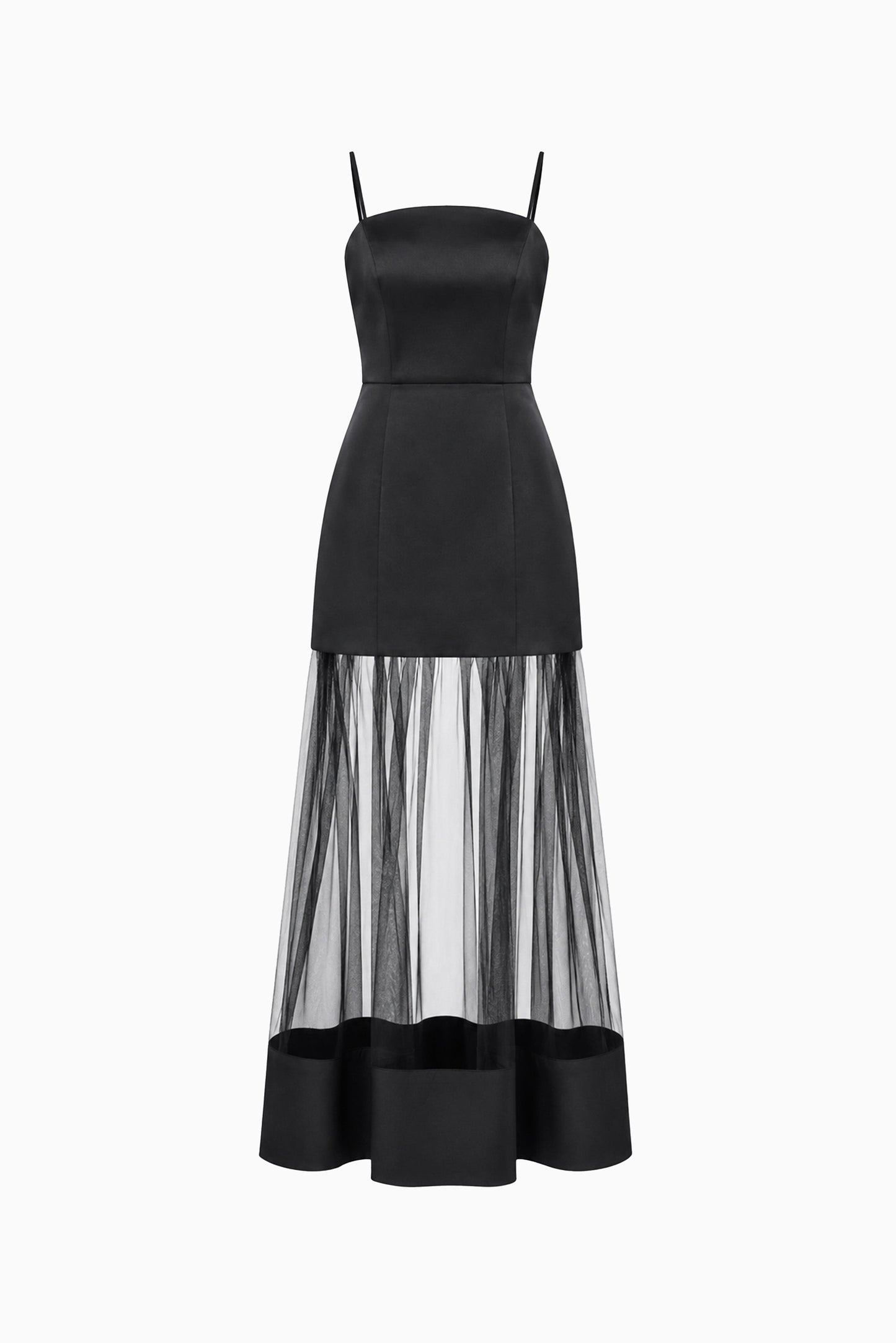 Marcella Strapless Gown in Black