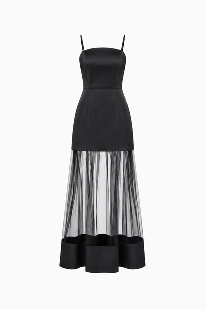 Marcella Strapless Gown in Black