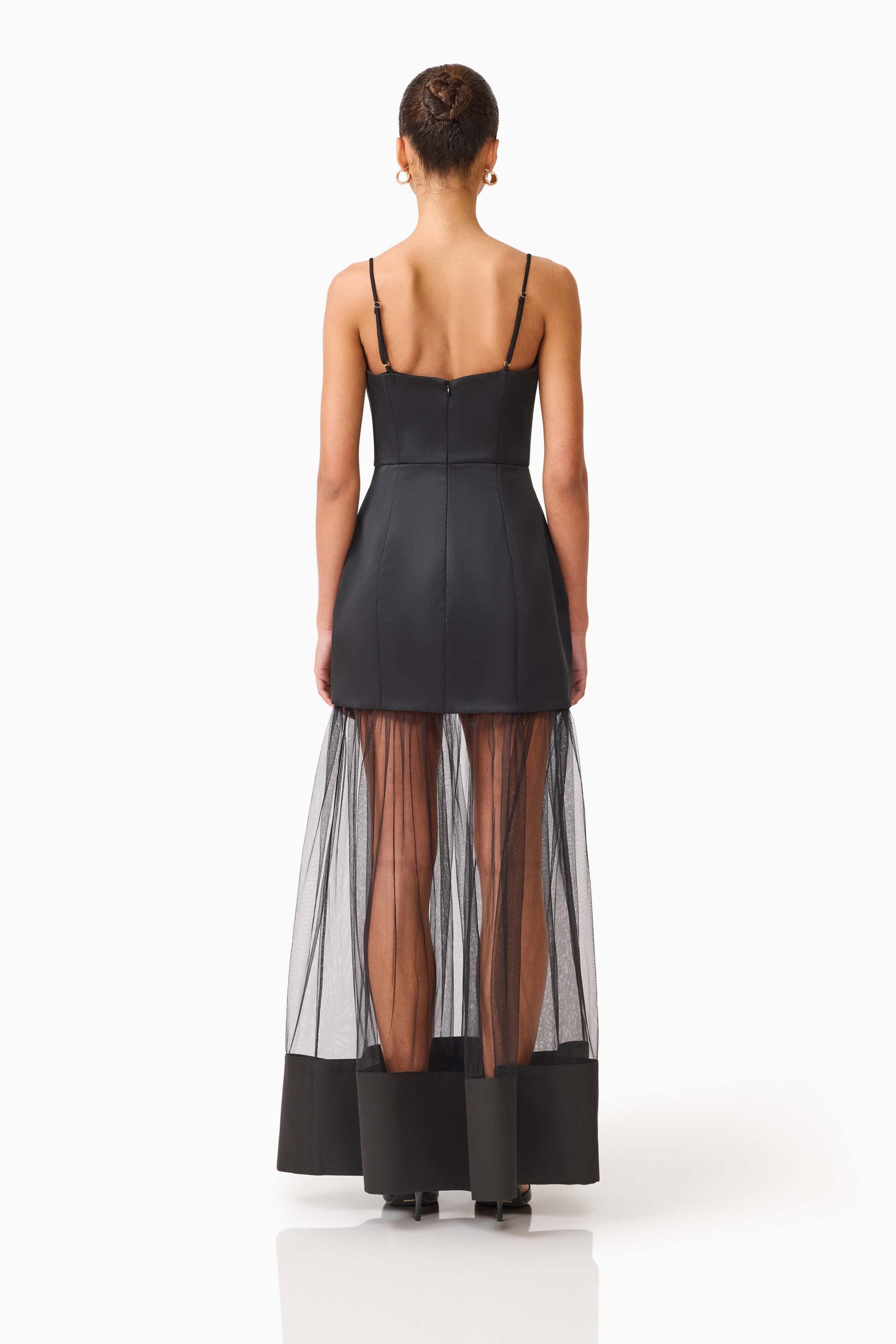 Marcella Strapless Gown in Black