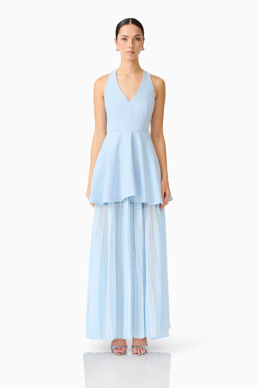 Anaya V Neck Maxi Dress in Blue