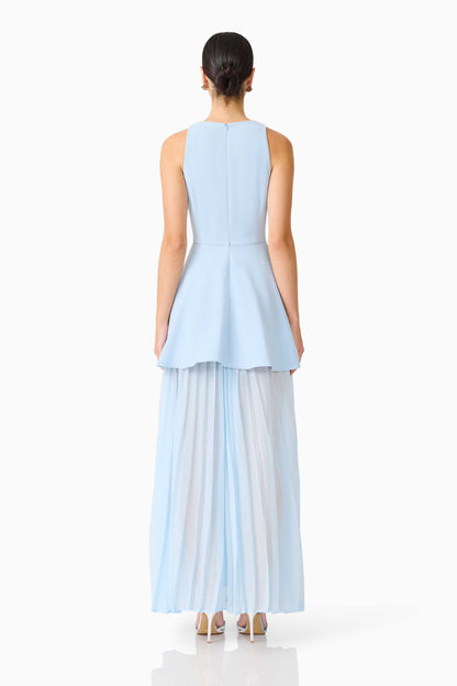 Anaya V Neck Maxi Dress in Blue