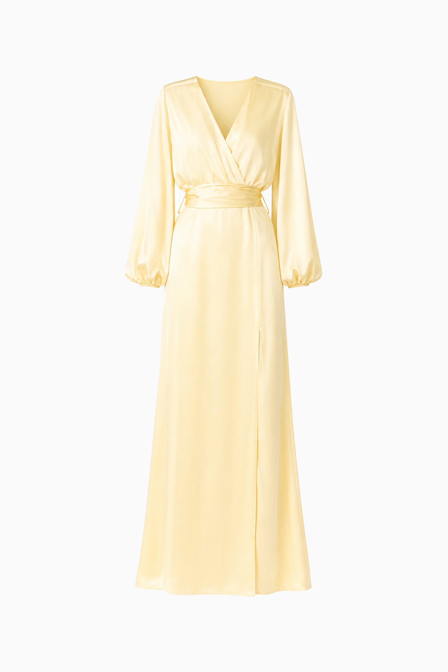 Kai Long Sleeve Maxi Dress in Butter Yellow