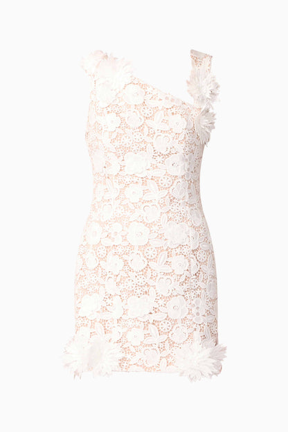Margot Shift Mini Dress in White