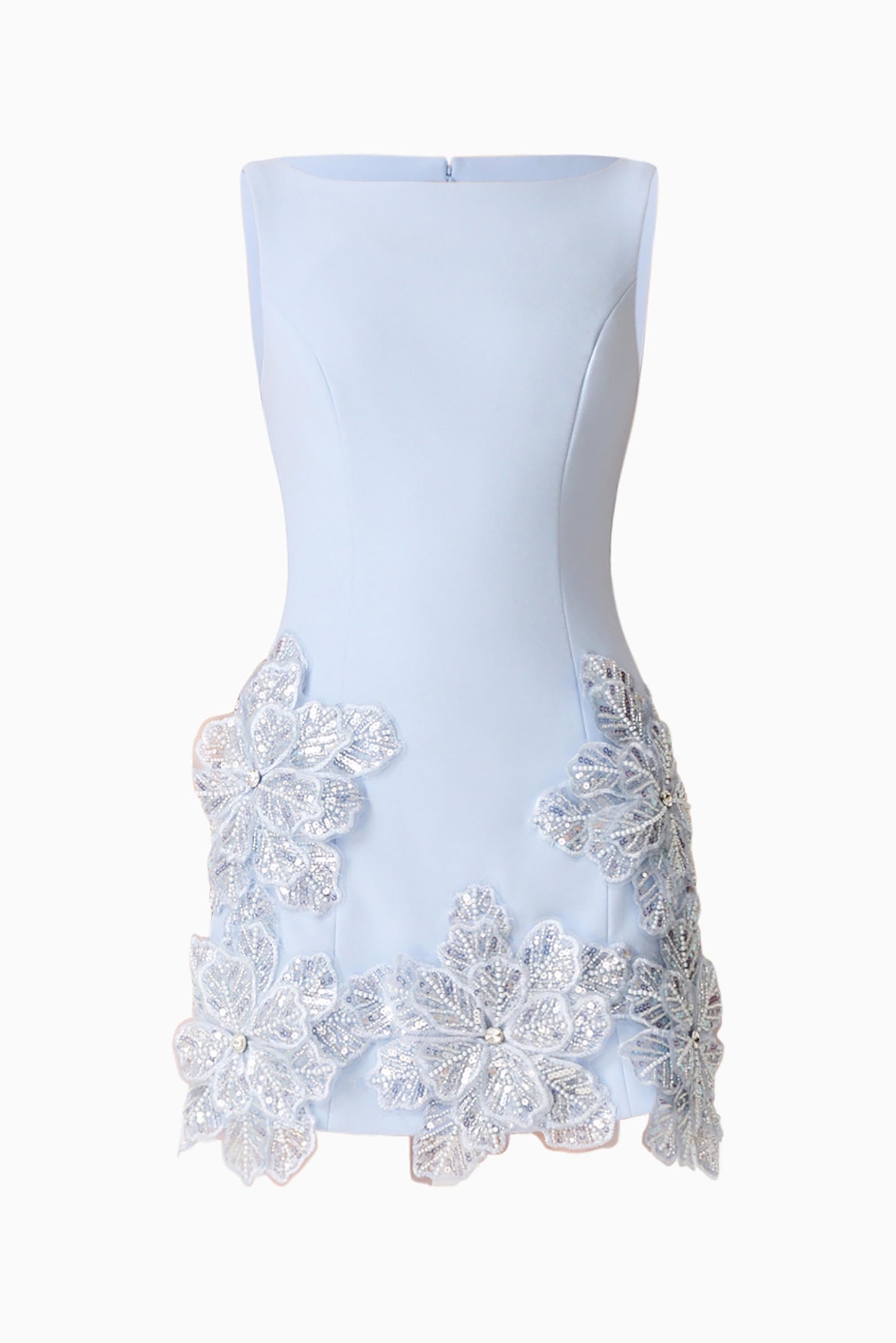 Skye Embellished Mini Dress in Blue