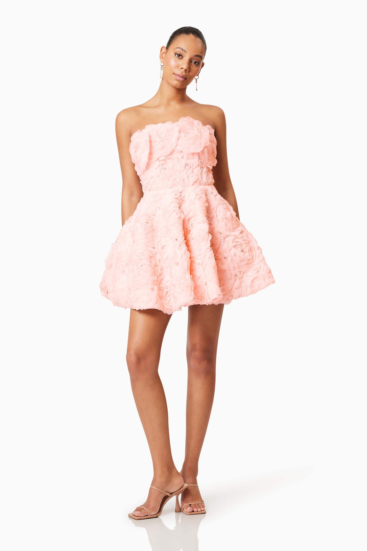 Rosella Strapless Mini Dress In Pink