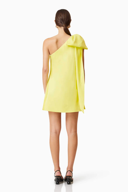Kennedy Mini Party Dress In Yellow