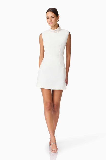 Rafaela Mini Shift Dress in White