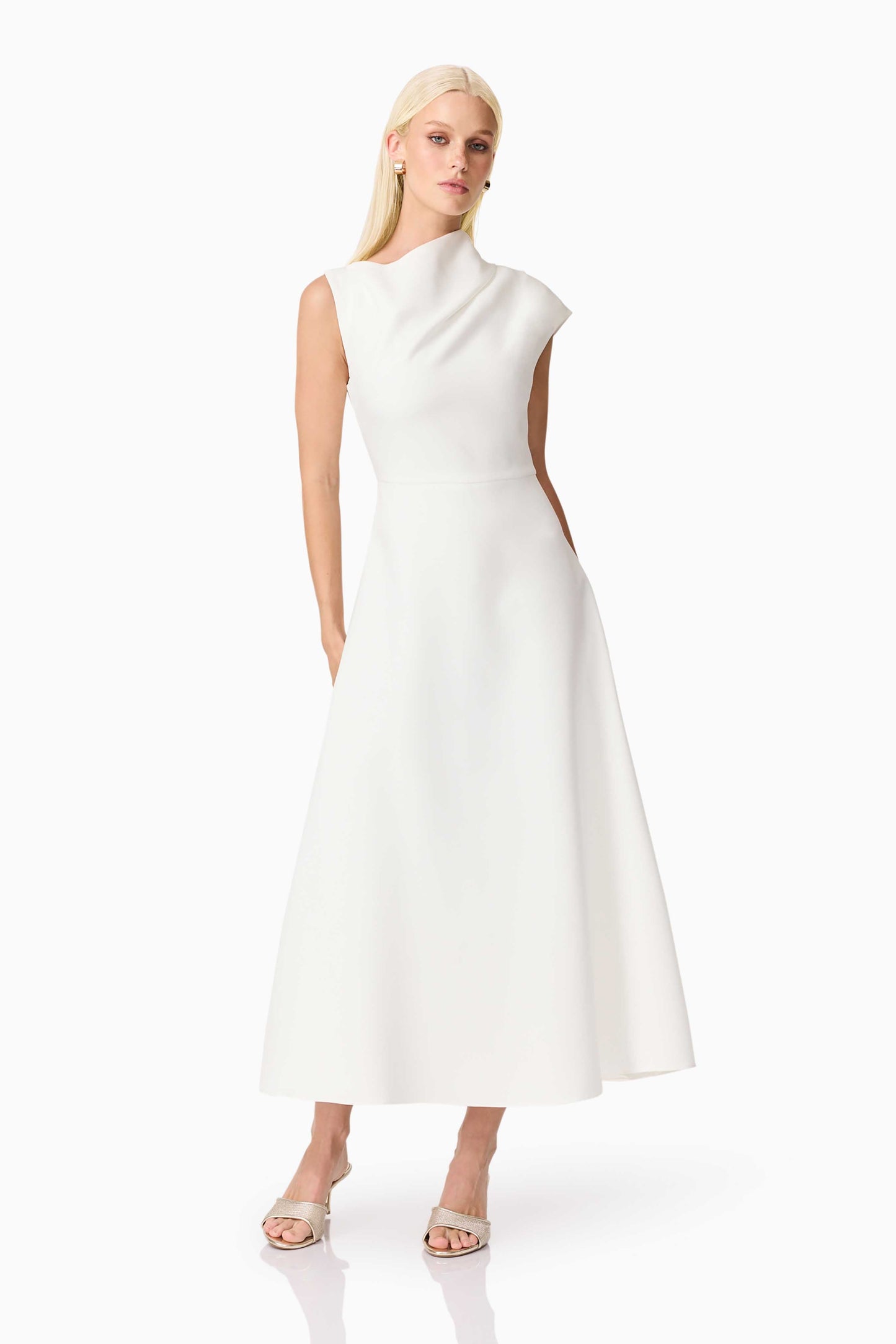 Rafaela Midi Dress in White