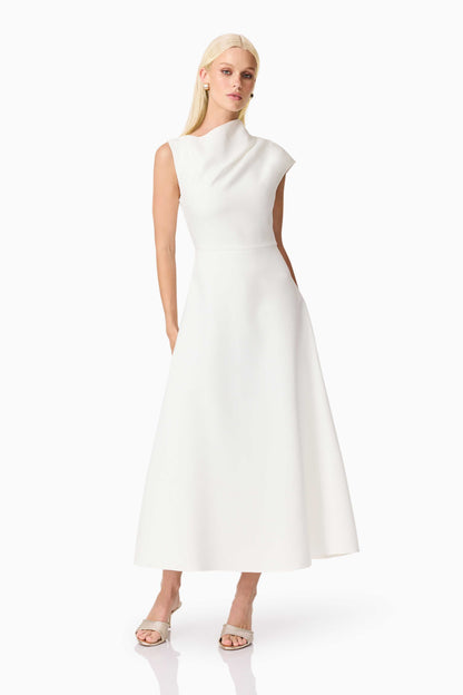 Rafaela Midi Dress in White