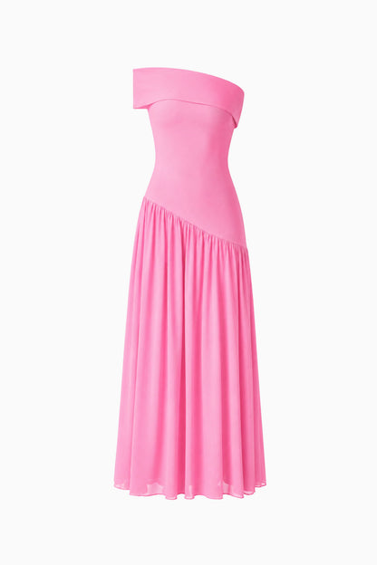 Jesselle Off The Shoulder Gown in Pink