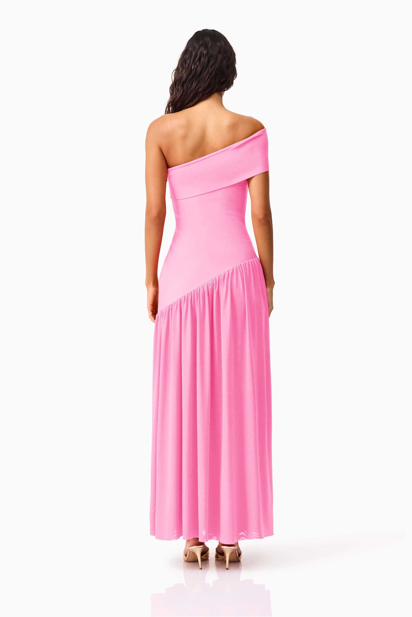 Jesselle Off The Shoulder Gown in Pink