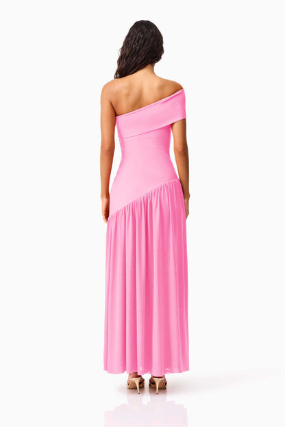 Jesselle Off The Shoulder Gown in Pink
