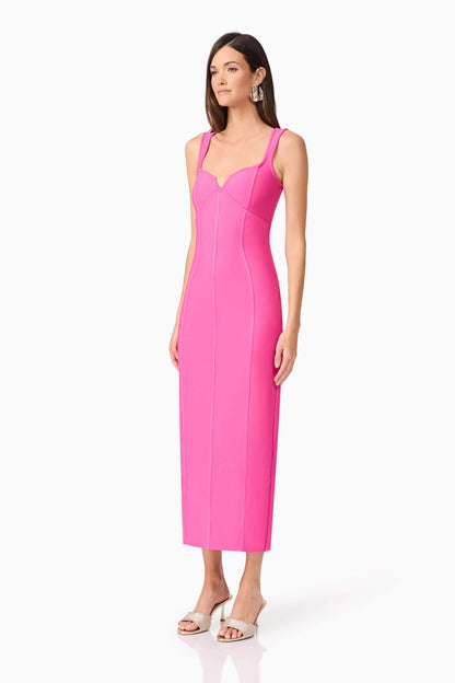 Celina Column Maxi Dress in Pink