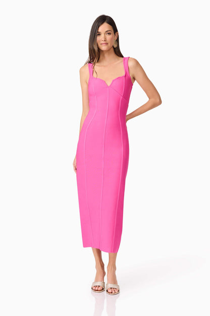 Celina Column Maxi Dress in Pink