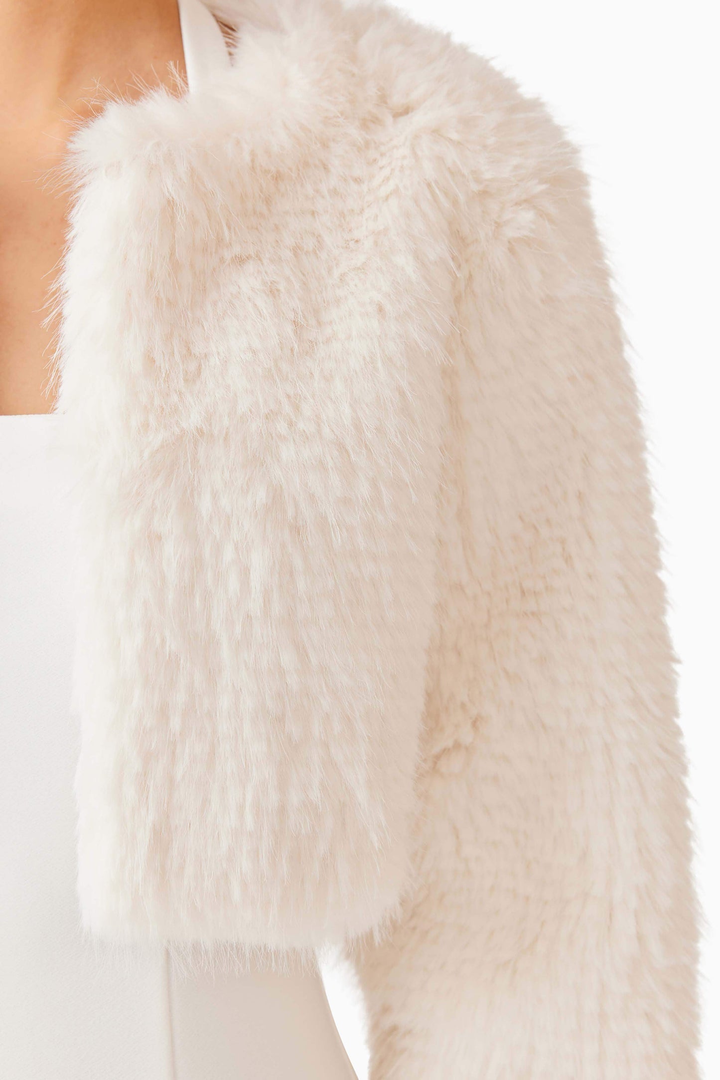 Desiree Cropped Jacket in White