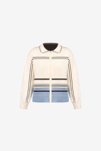 Enzo Cashmere Zip-Up