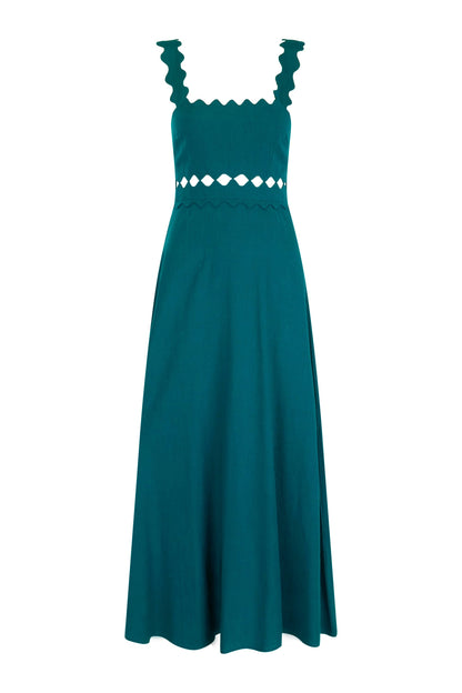 Evelyn Dress In Jade