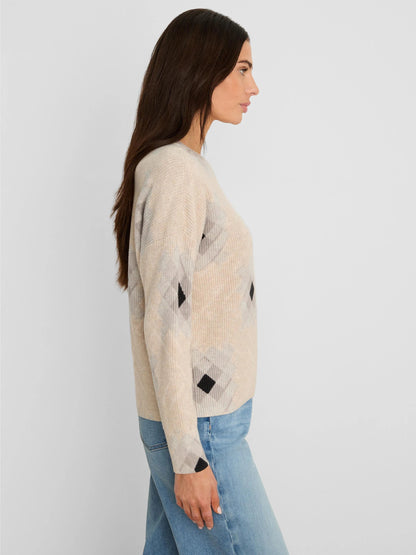 Printed Shaker Stitch Sweater