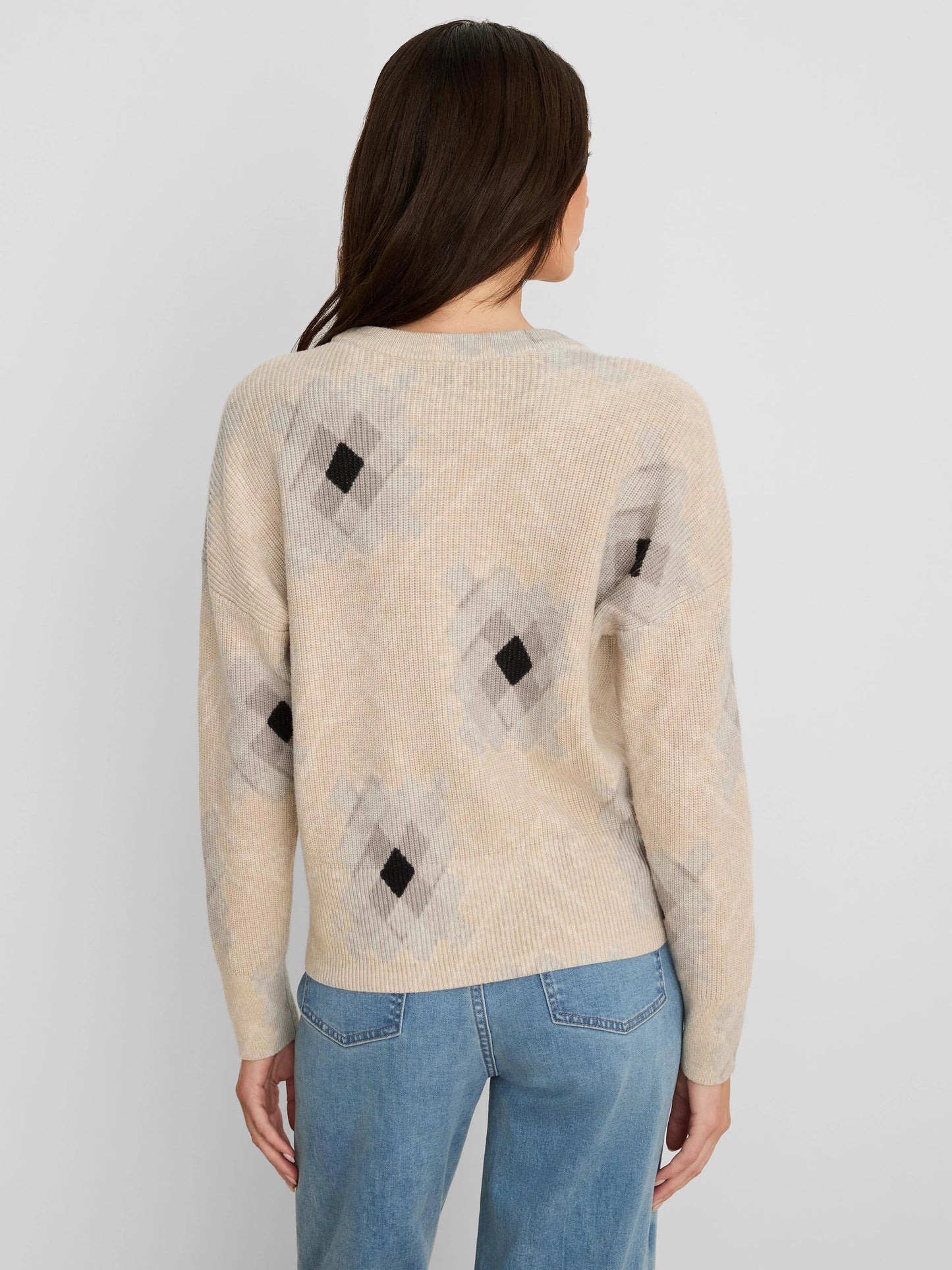 Printed Shaker Stitch Sweater