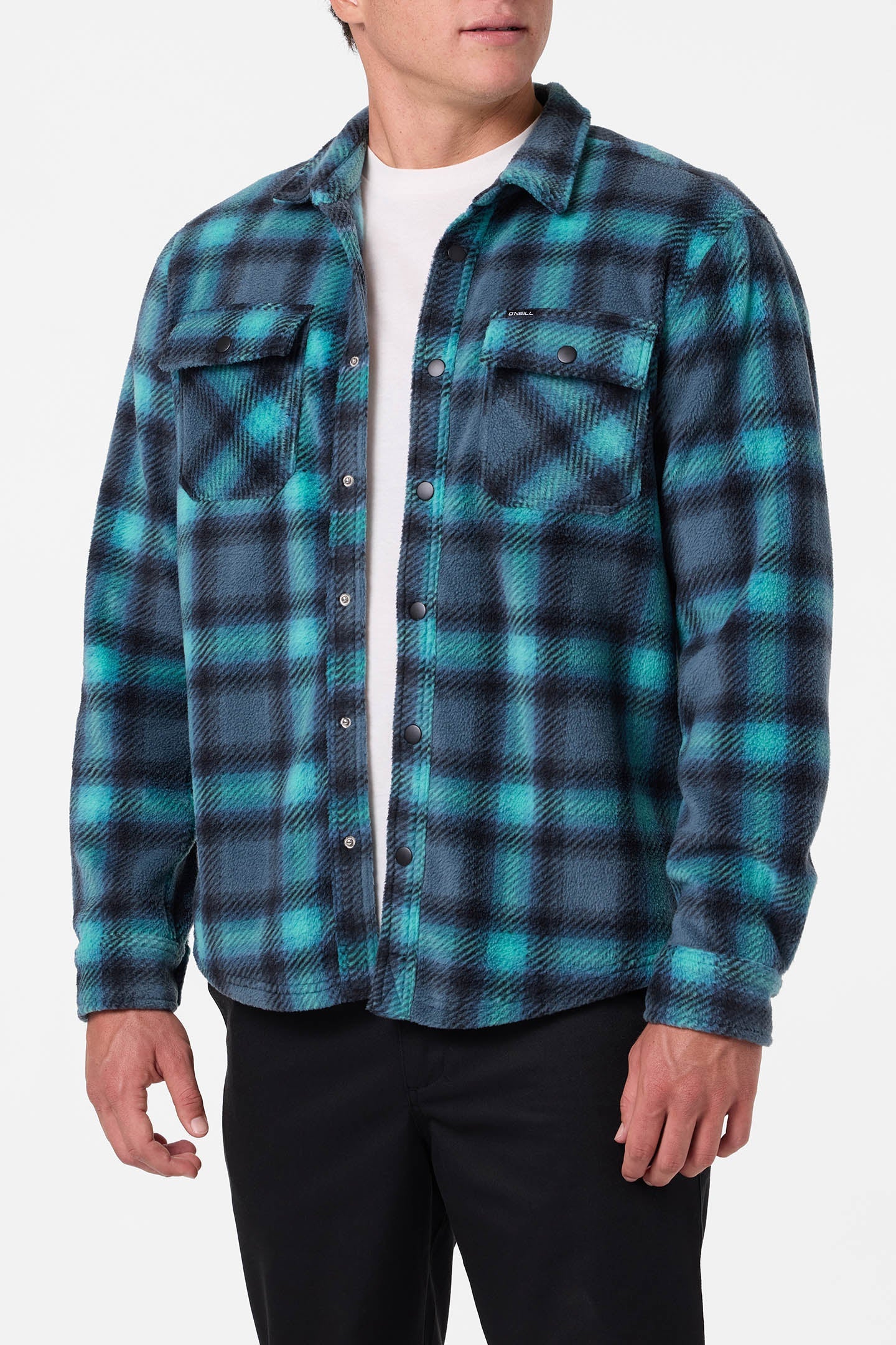 Glacier Plaid Superfleece Long Sleeve Shirt