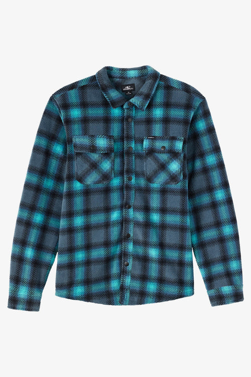 Glacier Plaid Superfleece Long Sleeve Shirt
