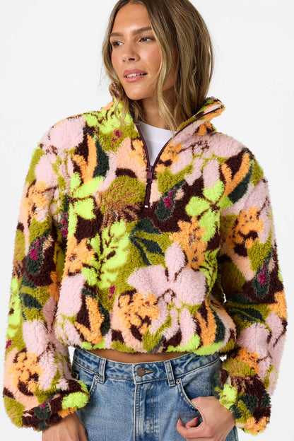Kacey High Pile 1/2 Zip Jacket