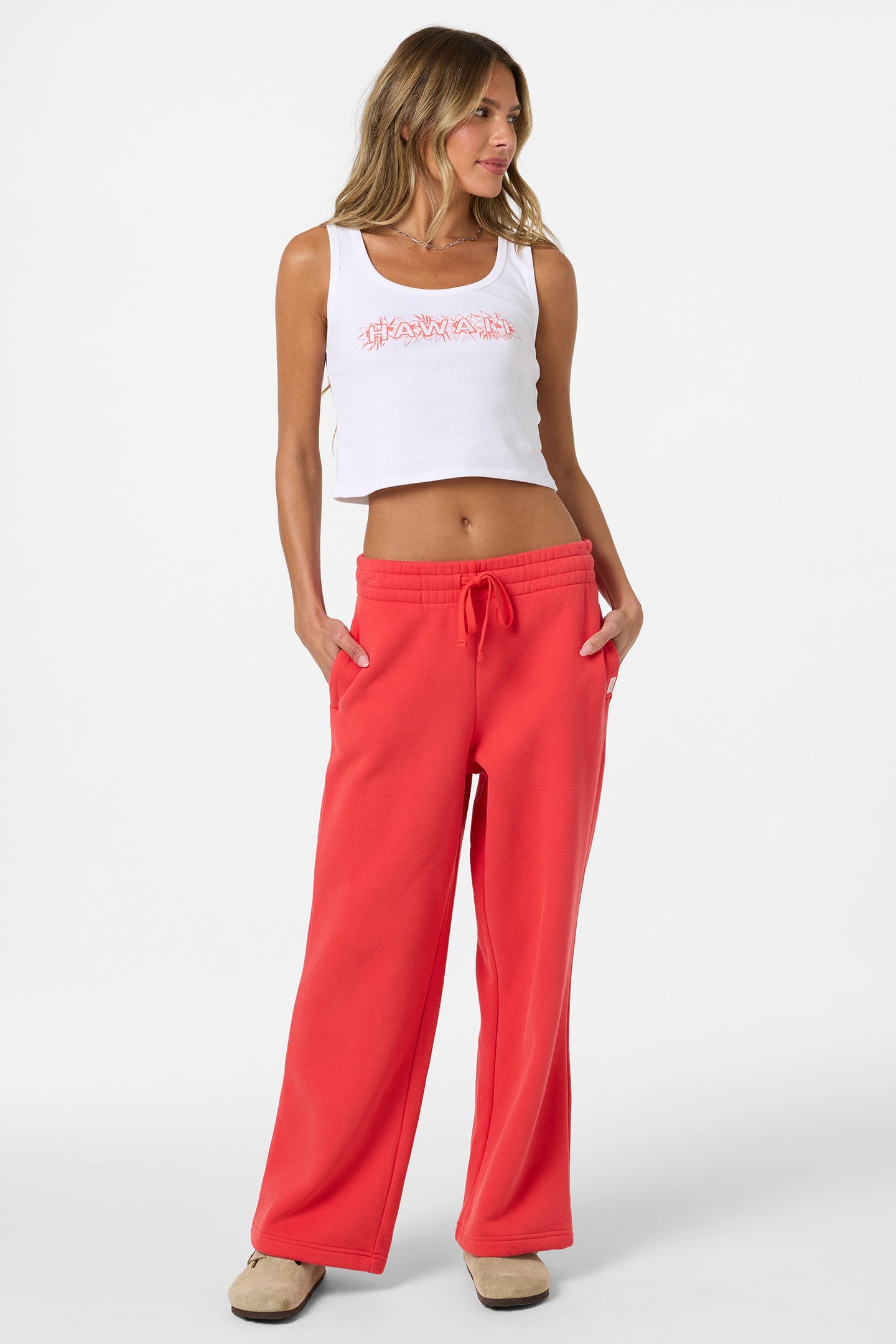 Straight Leg Fleece Sweatpants