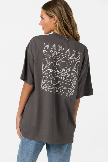 Linear Scape Oversized Tee