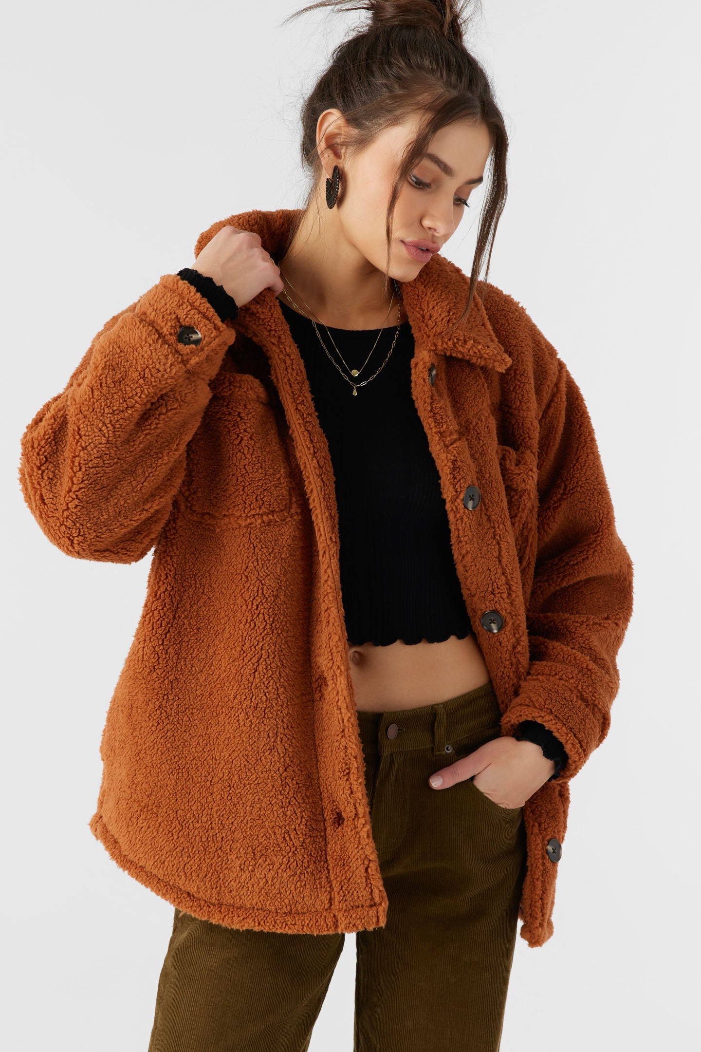 Heath High Pile Oversized Fleece Jacket