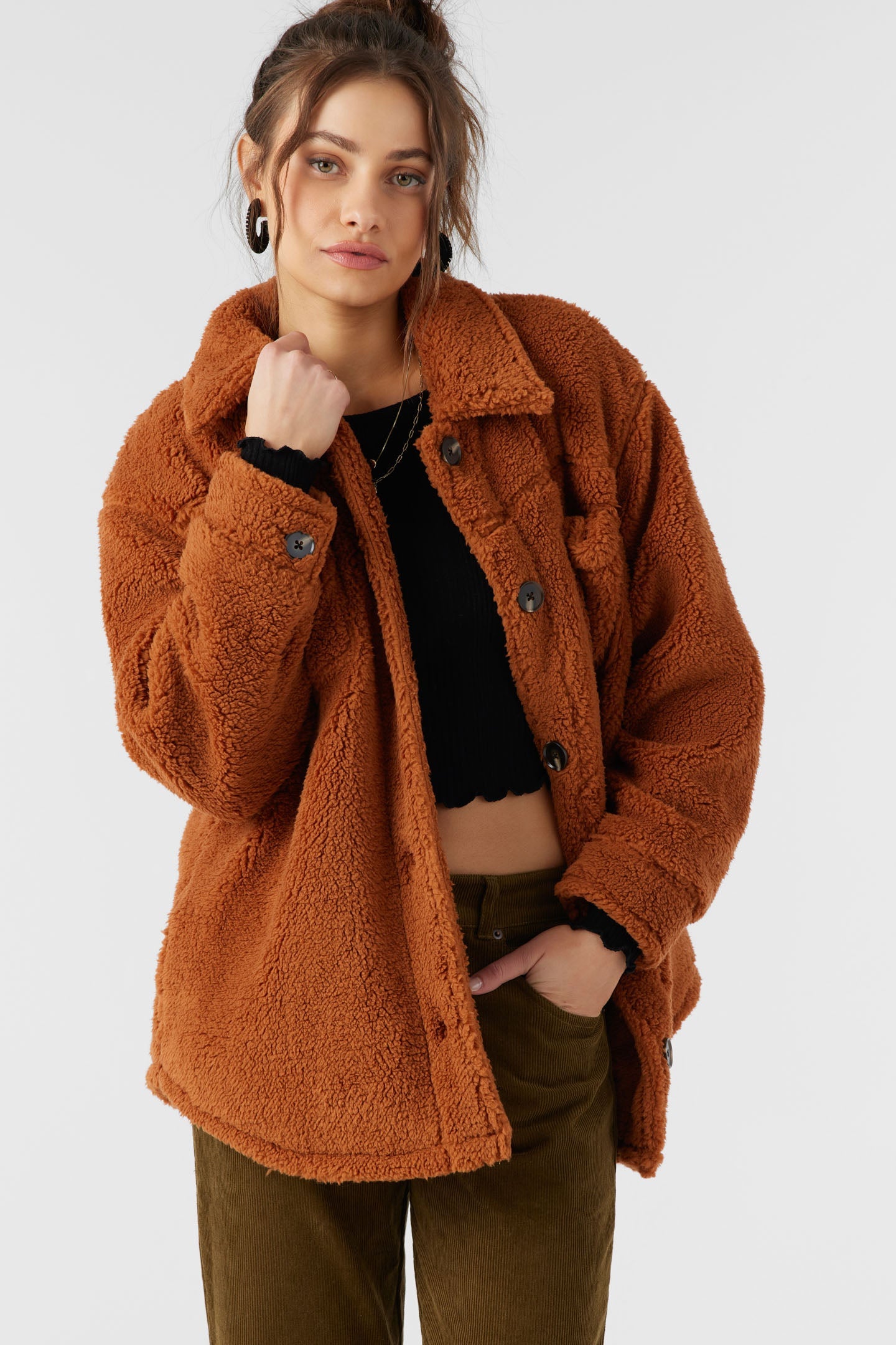 Heath High Pile Oversized Fleece Jacket