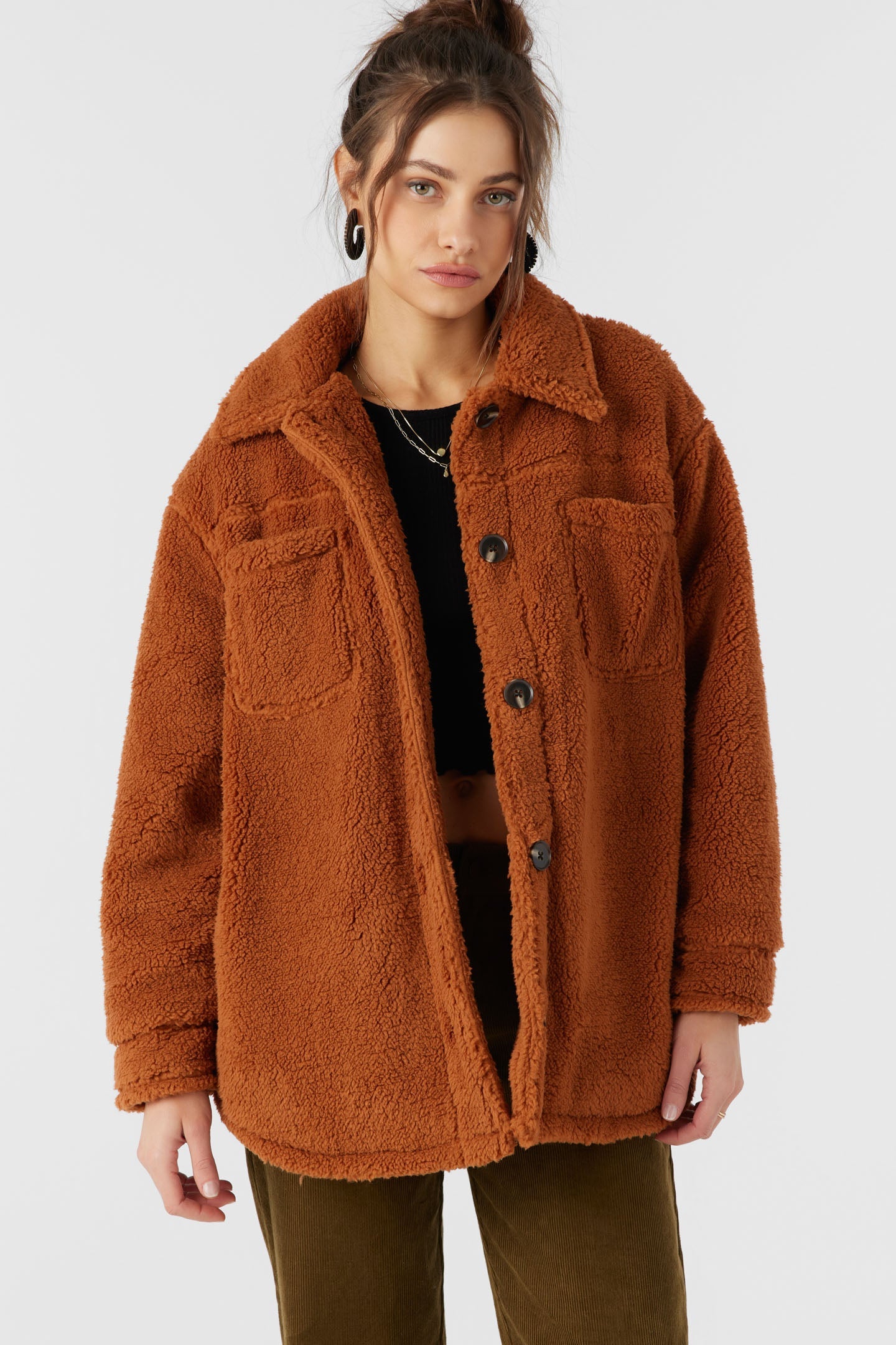 Heath High Pile Oversized Fleece Jacket