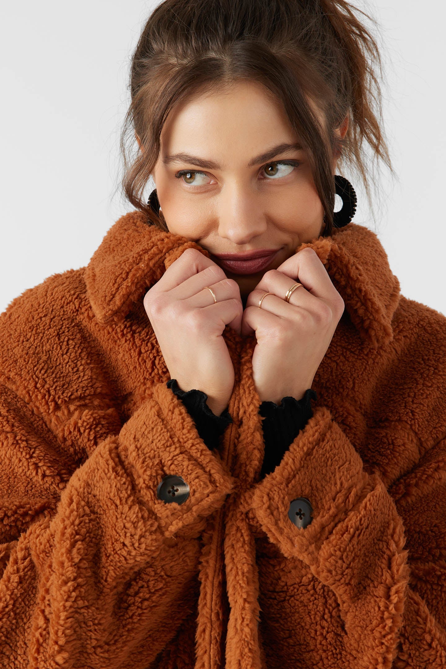 Heath High Pile Oversized Fleece Jacket