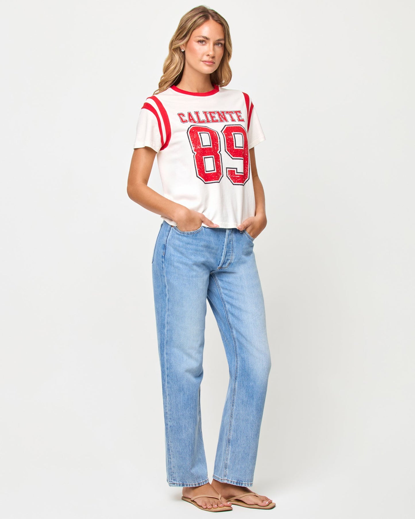 x The Salty Blonde Fresca Tee - Caliente