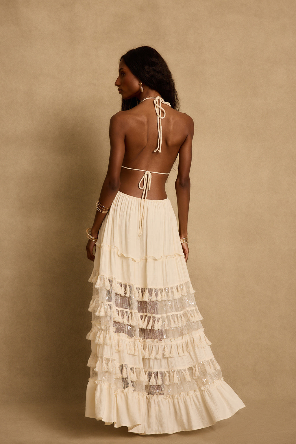 Willow Cream Maxi Dress