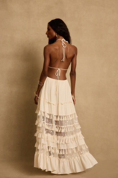 Willow Cream Maxi Dress