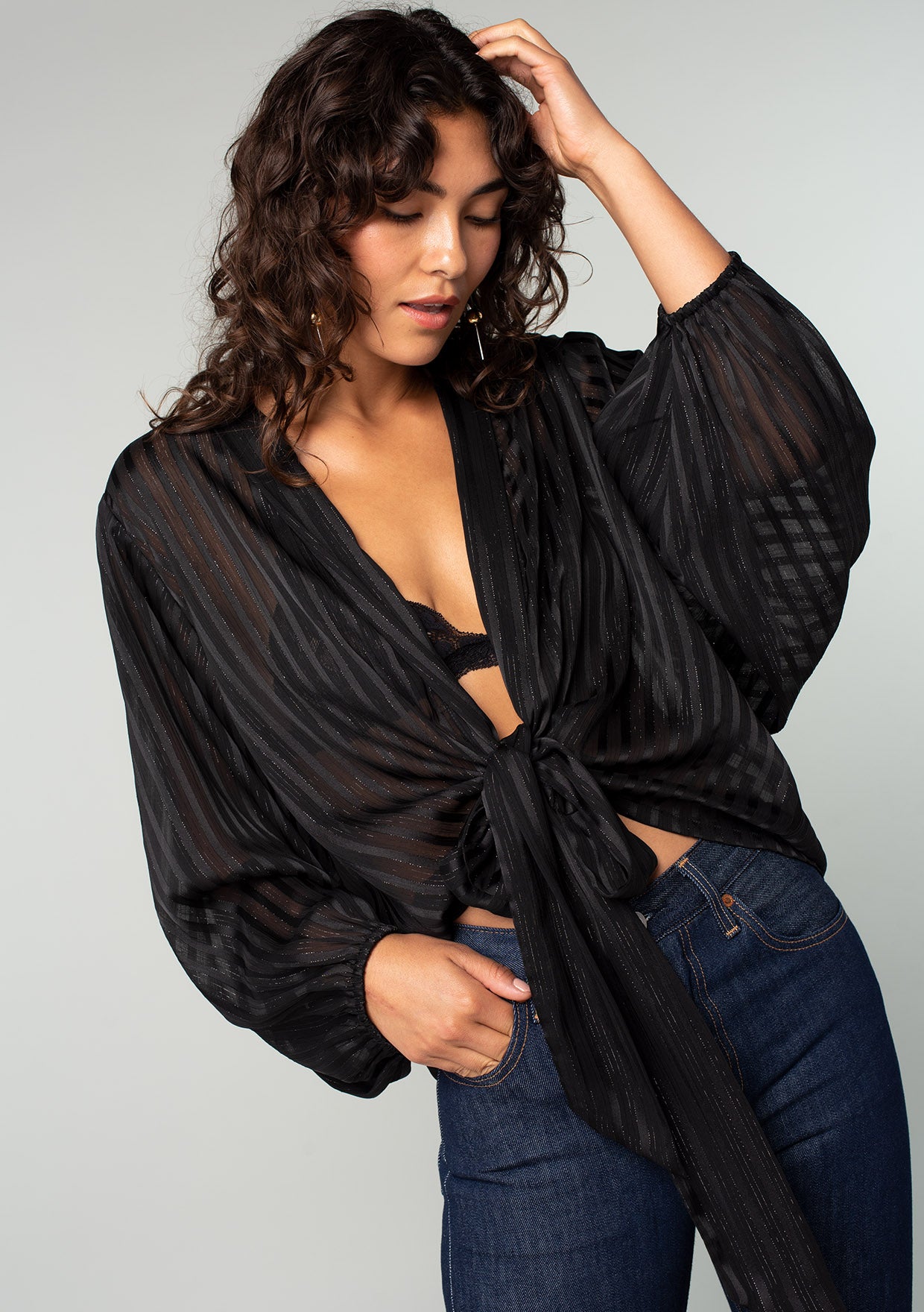 Midnight Magic Kimono Top