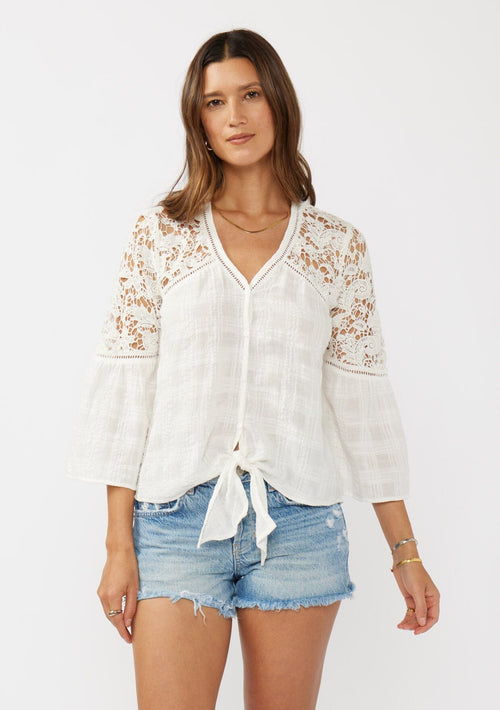 Breezy Bay Tie Front Top