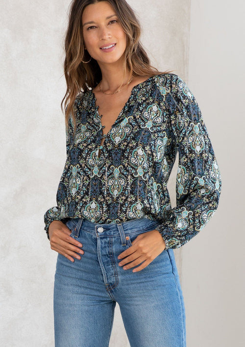 Light Catcher Peasant Top