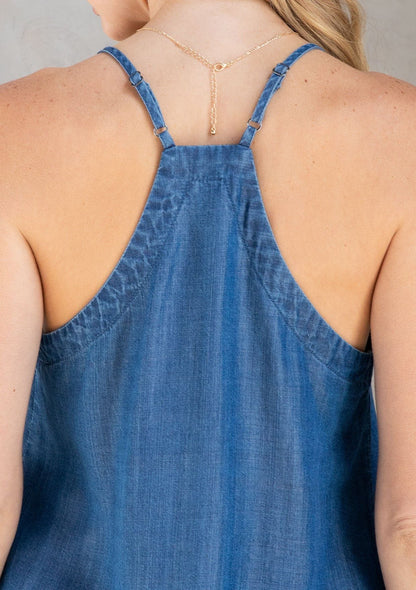 Ocean Breeze Button Front Cami