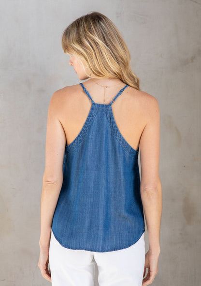 Ocean Breeze Button Front Cami