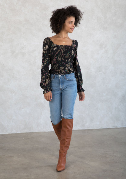 Foolish Hearts Smocked Top