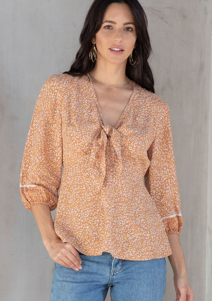 Nina Tie Front Top