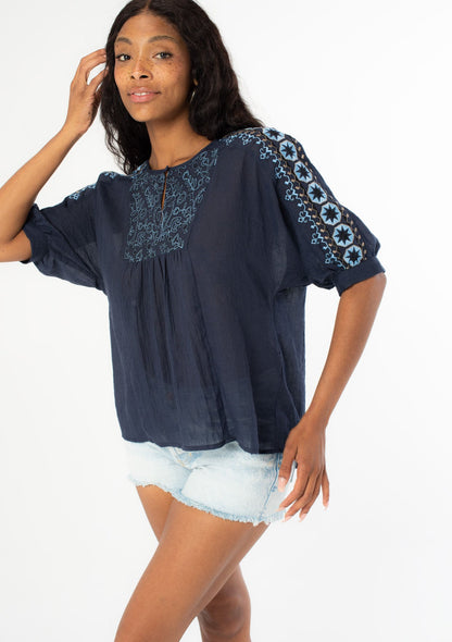 Whitley Embroidered Top