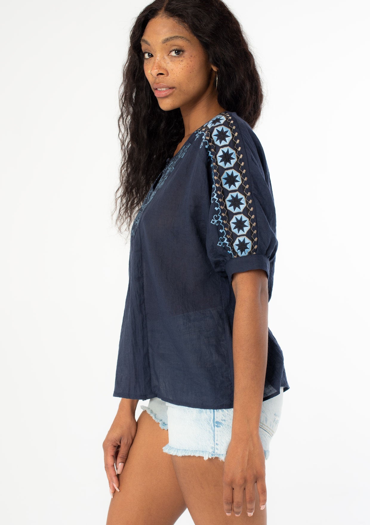 Whitley Embroidered Top