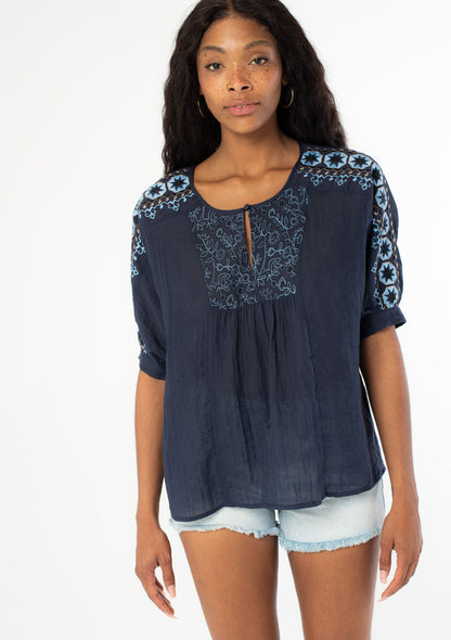 Whitley Embroidered Top