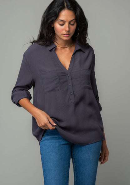 Shayla Button Front Shirt